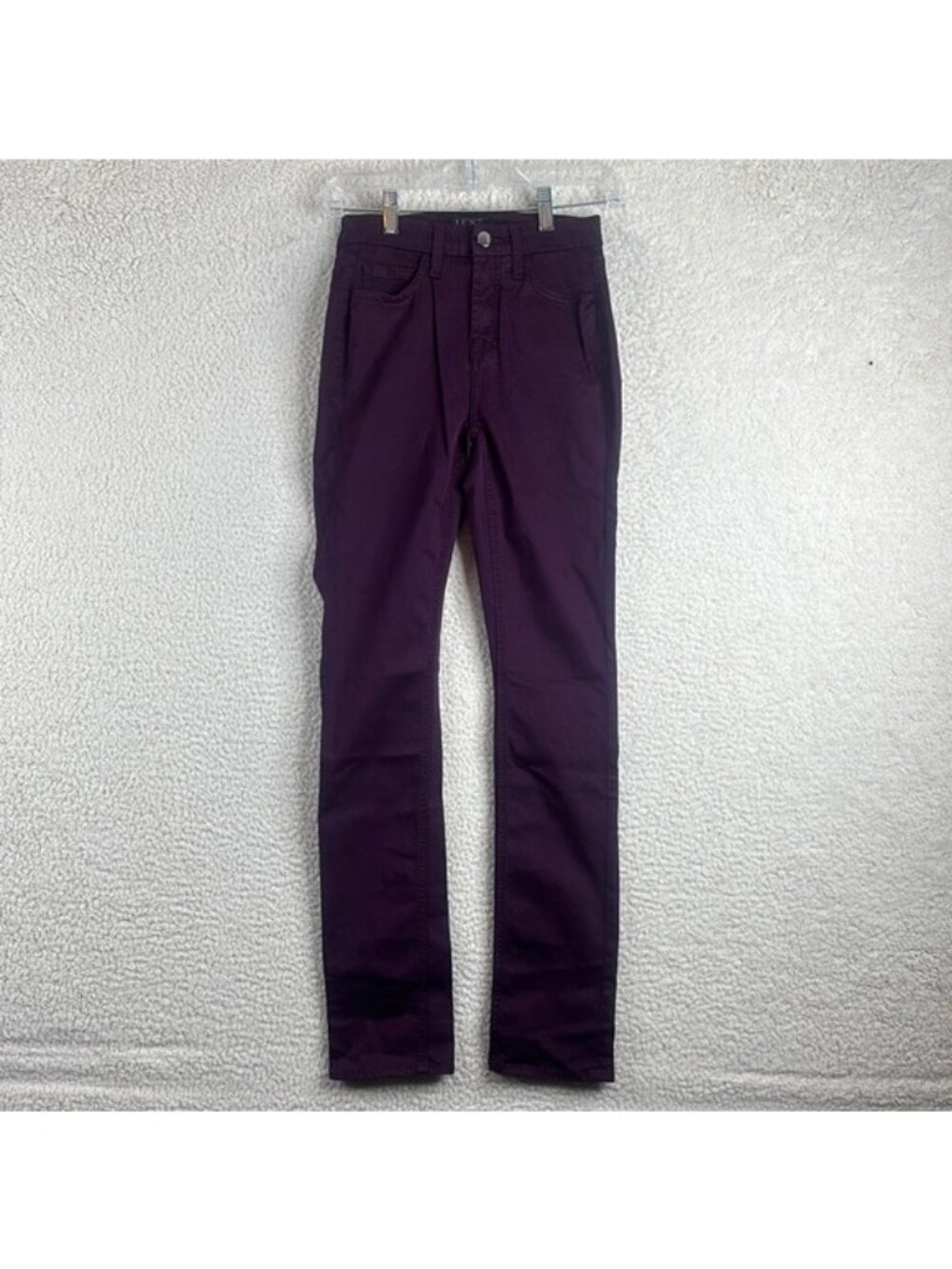NWOT 7 For All Mankind Womens Jen7 Purple Denim Slim Straight Leg Jeans Size 0